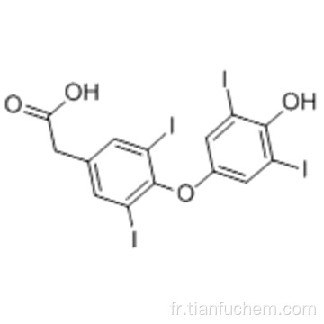 Acide benzèneacétique, 4- (4-hydroxy-3,5-diiodophénoxy) -3,5-diiodo CAS 67-30-1